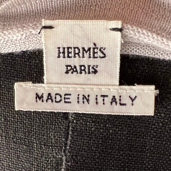 Hermes Finest Second Skin Cashmere Cloud Gray Womens Pullover Sweater EU Size 40 - Picture 10 of 14